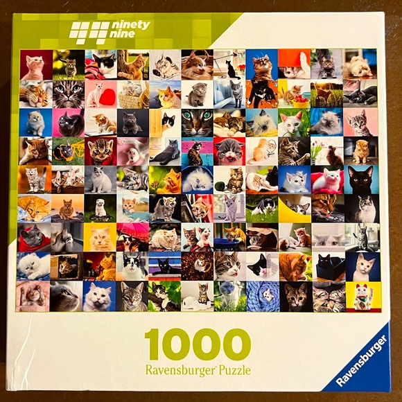 Ravensburger 99 Cute Cats 1000 Piece Puzzle #801664 2021 EUC - Picture 1 of 9